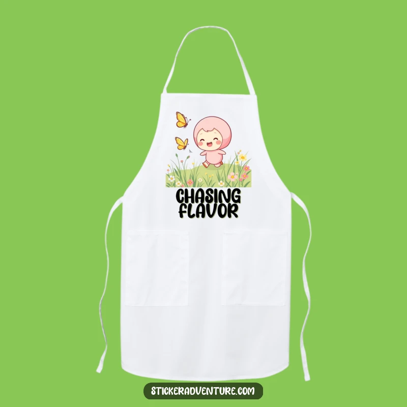 Funny Chasing Butterfly Apron: Cook with Joyful Meadow Spirit