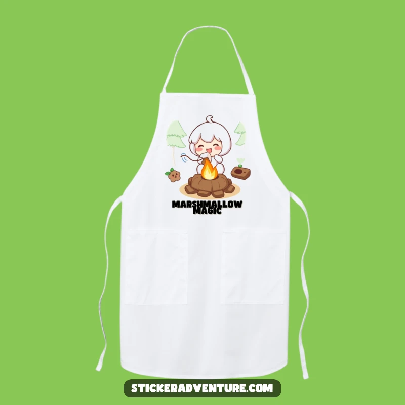 Funny Roasting Marshmallow Apron: Kitchen Campfire Fun, a Practical Funny Gift