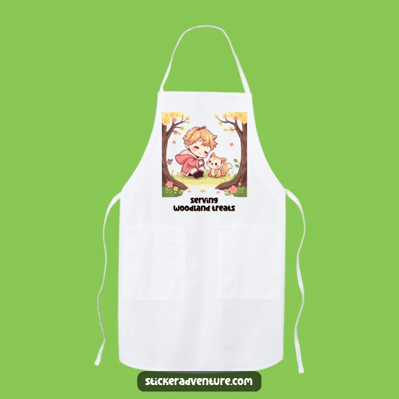 Funny Woodland Creature Apron: Playful Character Cooking Gift