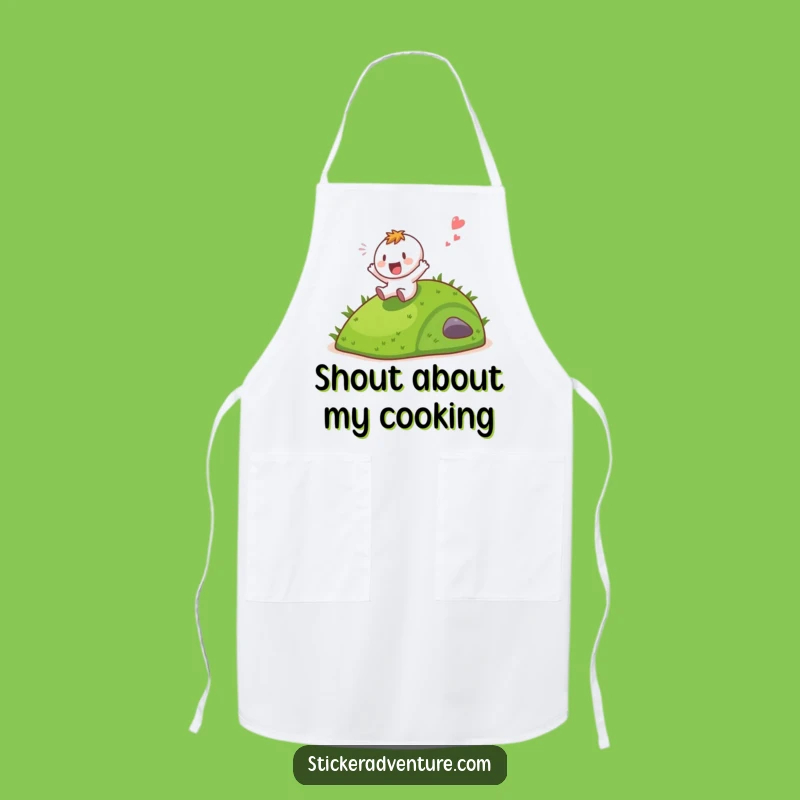 Funny Hill Slide Apron: Cook with Joy & Humor