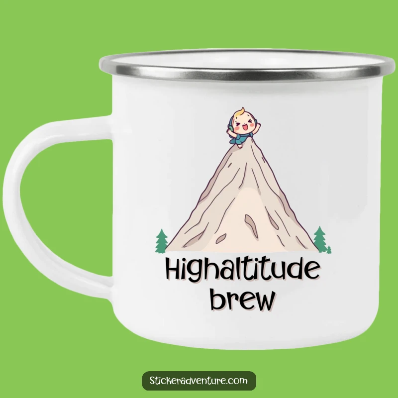 Funny Mountain Climber Camping Mug: Adventure Fuel for the Peak