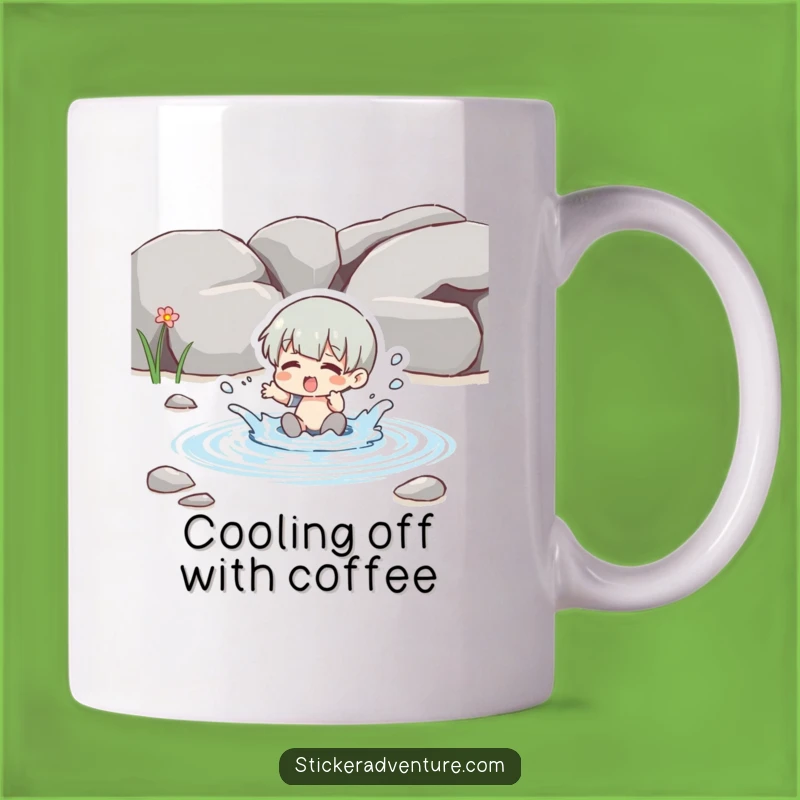 Funny Splashing Stream Mug - Hilarious Water Fun Character Gift