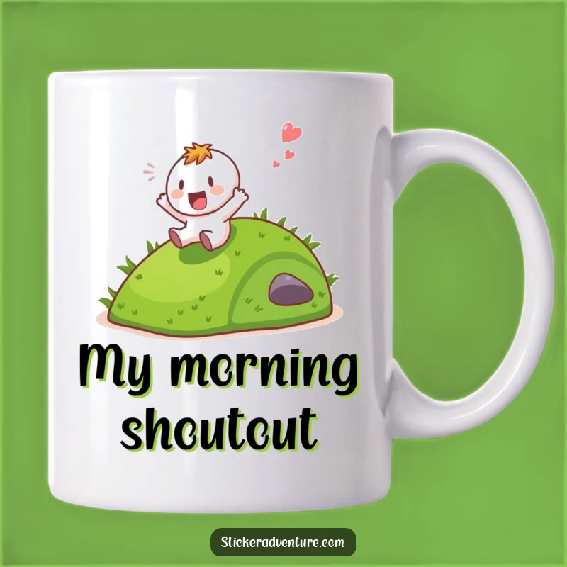 Funny Hill Slide Mug: Gleeful Character Fun, a Hilarious Gift for Joyful Souls