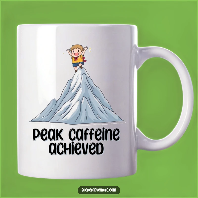 Funny Mountain Climber Mug: Joyful Peak Conqueror, Perfect Funny Gift!