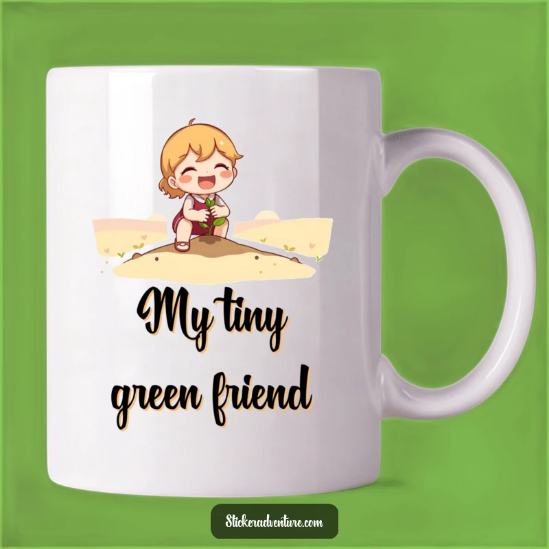 Funny Seedling Planter Mug: Cute Character's Hopeful Gift, Perfect for Gardeners!