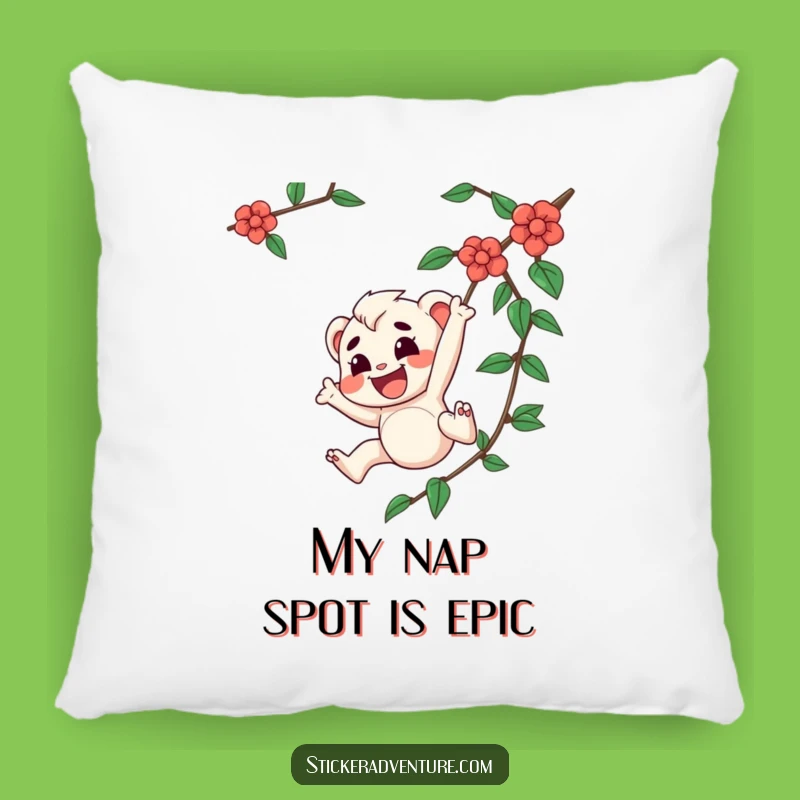 Funny Determined Vine Swinger Pillow - Cozy & Hilarious Comfort