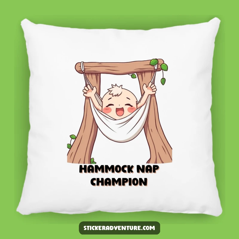 Funny Hammock Comfort Pillow - Cozy Relaxation with a Tangled Twist