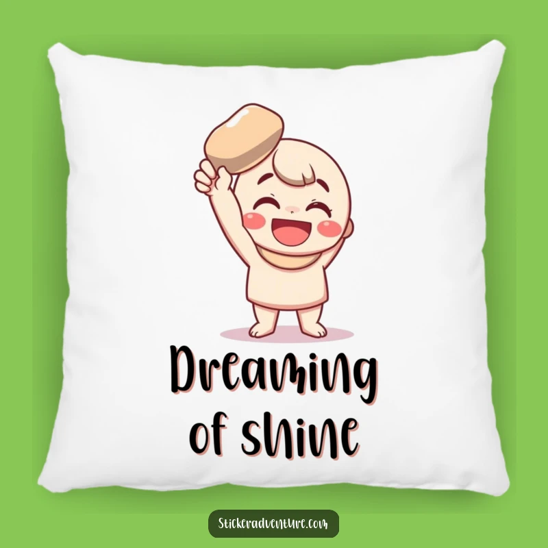Funny Shiny Pebble Comfort Pillow: Snuggle Up with a Smile, A Sweet Funny Gift