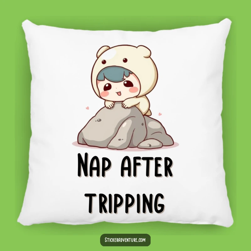 Funny Tripping Kawaii Character Pillow - Comfy & Hilarious Accent for Cozy Fails