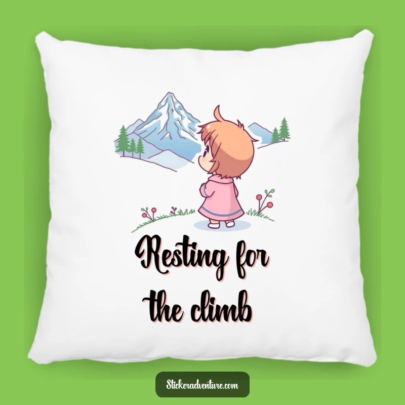 Funny Mountain Peak Wonder Pillow: Cozy Comfort with Hilarious Awe.