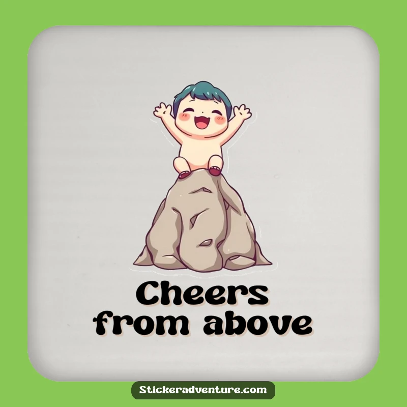 Funny Climbing Character Coasters: Protect Surfaces with Achievement