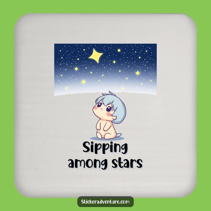 Funny Starry Night Sky Coasters: Protect Surfaces with Celestial Charm.