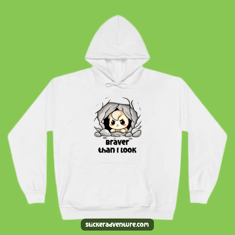 Funny Cave Explorer Hoodie: Cozy Warmth for Nervous Adventures