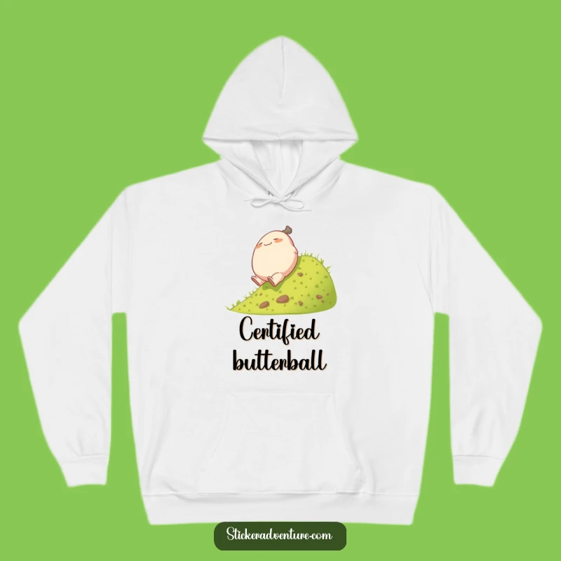 Funny Rolling Character Hoodie: Cozy Comfort in a Playful Hill Tumble