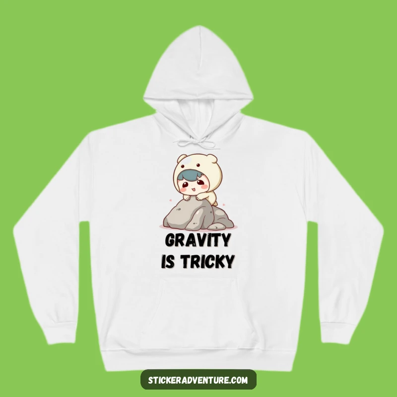 Funny Tripping Kawaii Character Hoodie - Cozy & Hilarious Comfort for Clumsy Souls