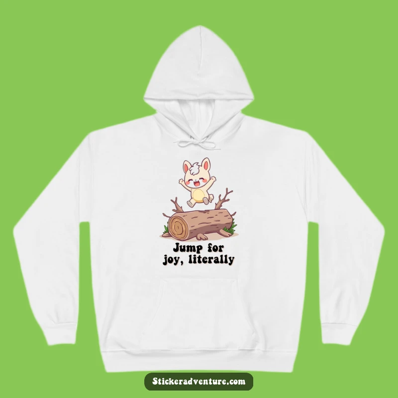 Cozy Funny Leaping Character Hoodie: Warmth and Fun Funny Gift