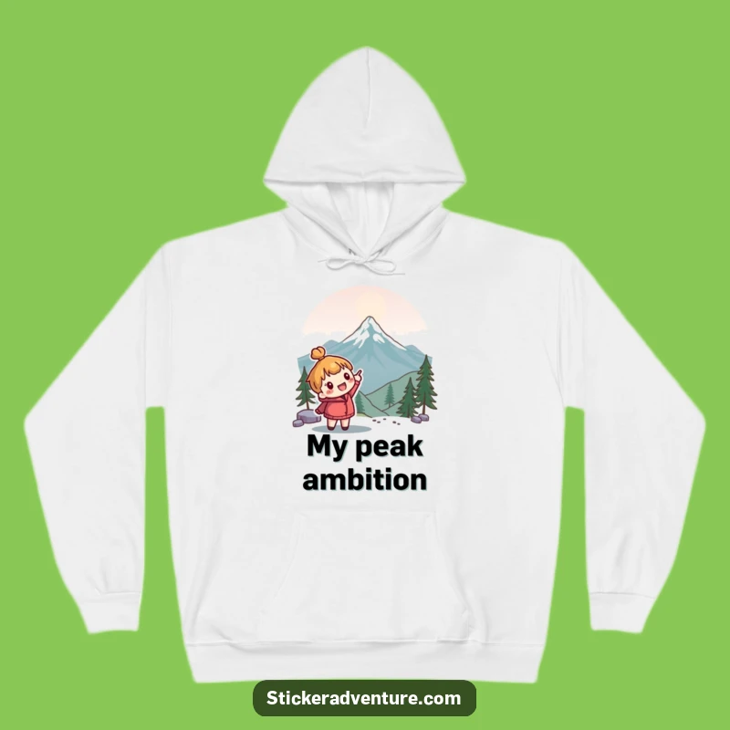 Cozy Funny Explorer Hoodie - Warm Character for Mountain Adventures Gift