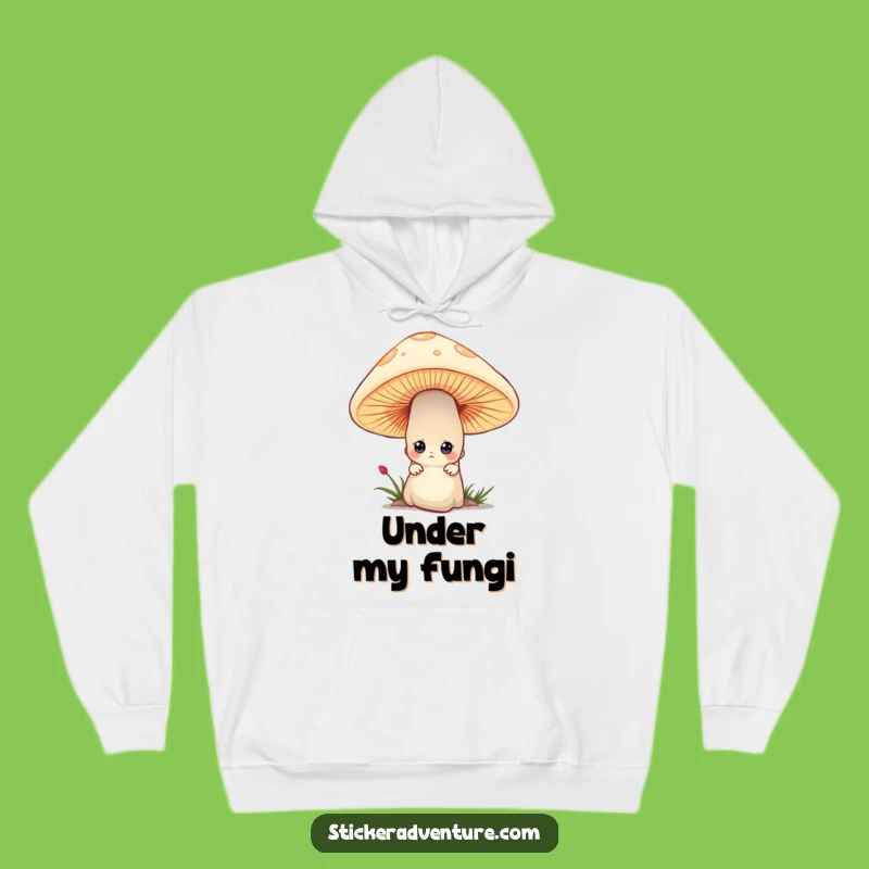 Cozy Funny Mushroom Peek Hoodie - Warm Mystery Companion Gift