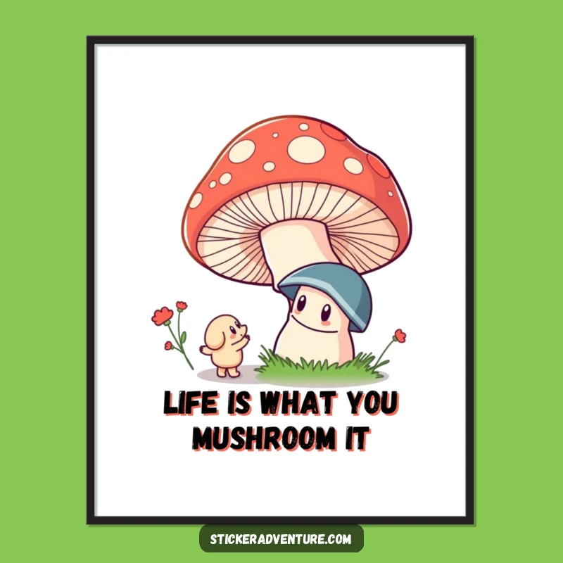 Free Printable Wall Art: Whimsical Mushroom Marvel, Enchanting Downloadable Decor!