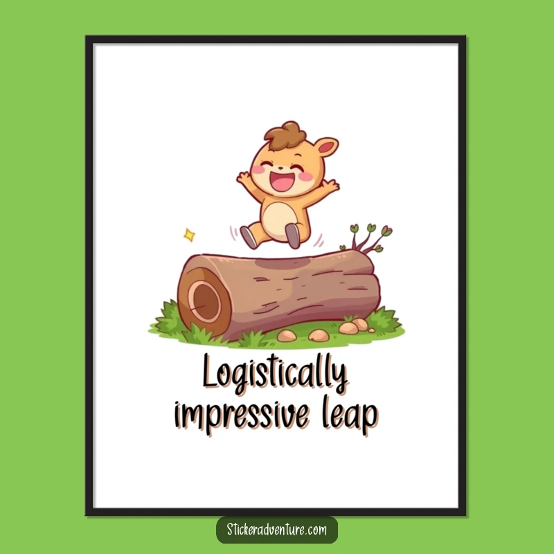 Free Printable Jumping Character Wall Art: Funny Downloadable Decor for Cheerful Spaces