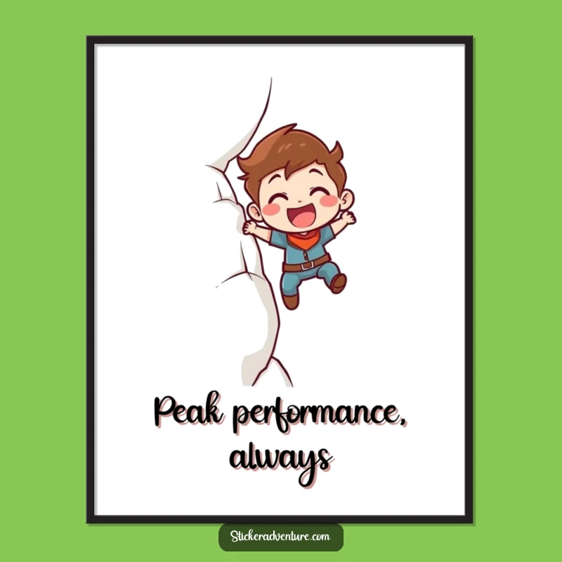 Funny Free Printable Wall Art: Adventurer Character, Humorous Downloadable Gift for Motivation