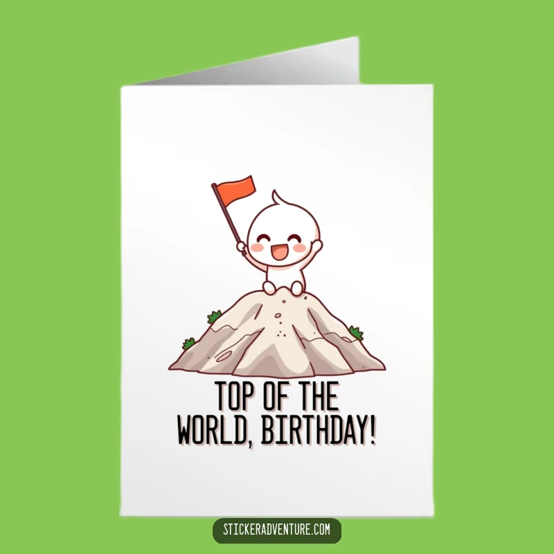 Free Printable Birthday Card: Mountain Top Triumph - Fun Achievement Downloadable