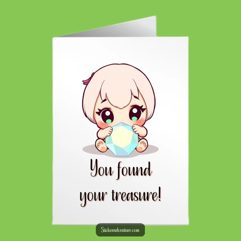 Free Printable Congrats Card: Funny Gem Discovery - Downloadable Celebration Gift