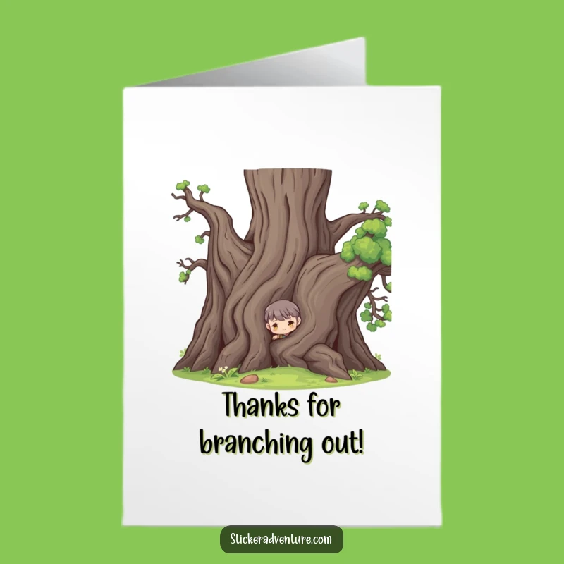 Hilarious Free Printable Thank You Card: Tree Peeker, Perfect DIY