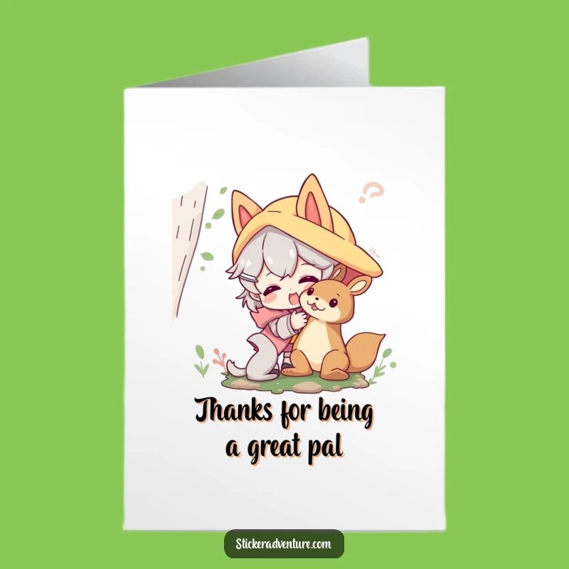 Free Printable Thank You Card: Forest Friends, Kind Downloadable Gift!