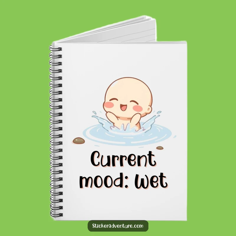 Funny Character Splashing Notebook - Jot Down Ideas with Joyful Flair Gift