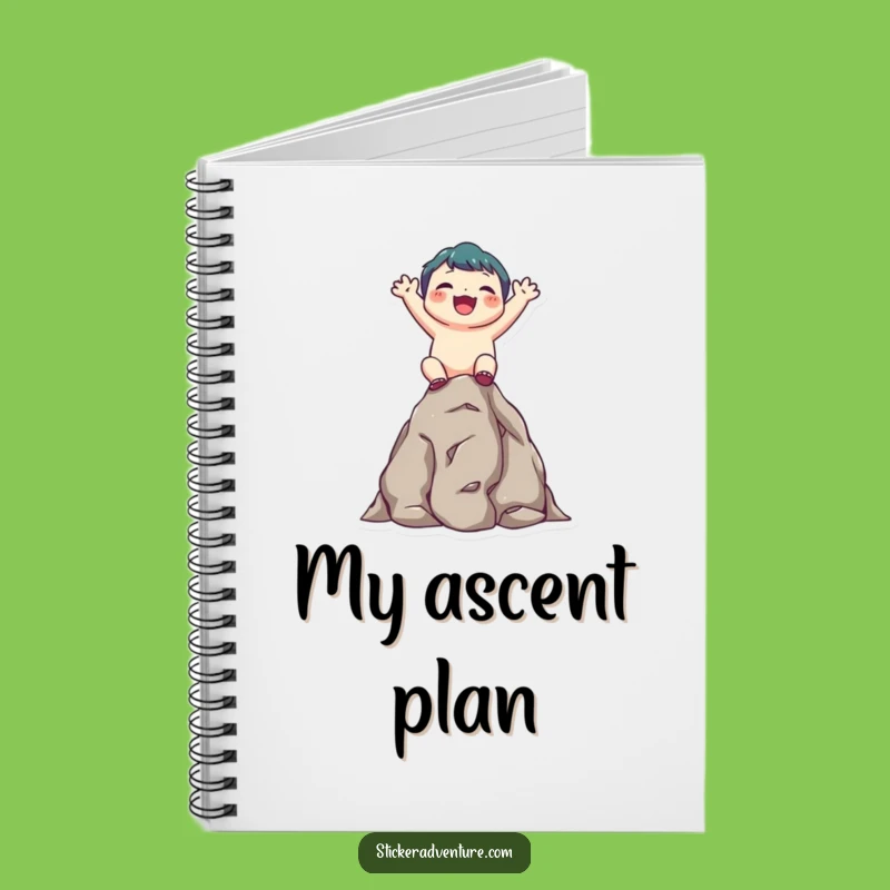 Funny Climbing Character Notebook: Journal Your Journey, Creative Gift