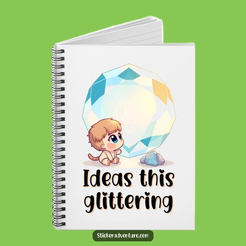 Funny Curious Gemstone Wonder Notebook - Capture Your Inspirations