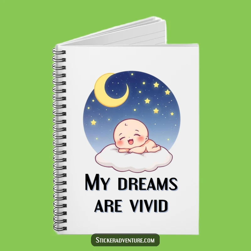 Funny Sleeping Being Notebook: Dreamy Journal for Star Gazers