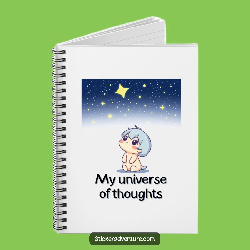 Funny Starry Night Sky Notebook: Jot Down Ideas Beneath Celestial Humor.