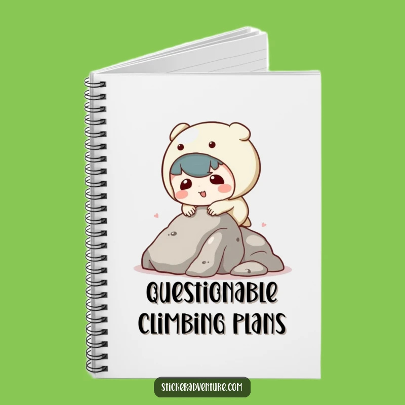 Funny Tripping Kawaii Character Notebook - Hilarious Journal for Your Oops Moments