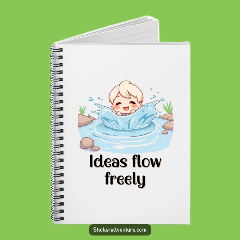 Funny River Splash Notebook: Capture Your Joyful Ideas, Perfect Gift