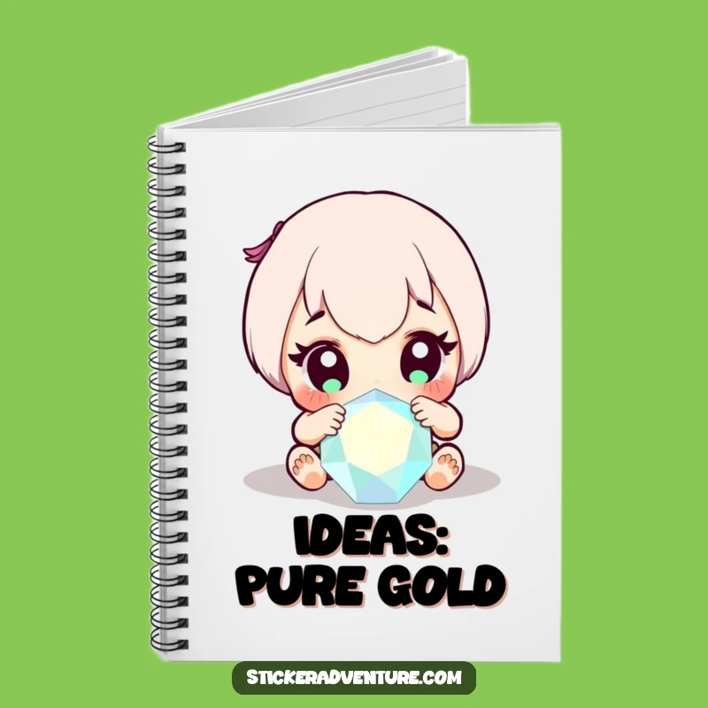 Funny Gem Discovery Notebook: Wide-Eyed Character Sparkle, Creative Funny Gift