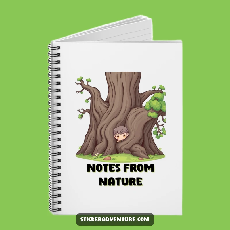 Funny Tree Peeker Notebook: Jot Down Your Secrets Hilariously!