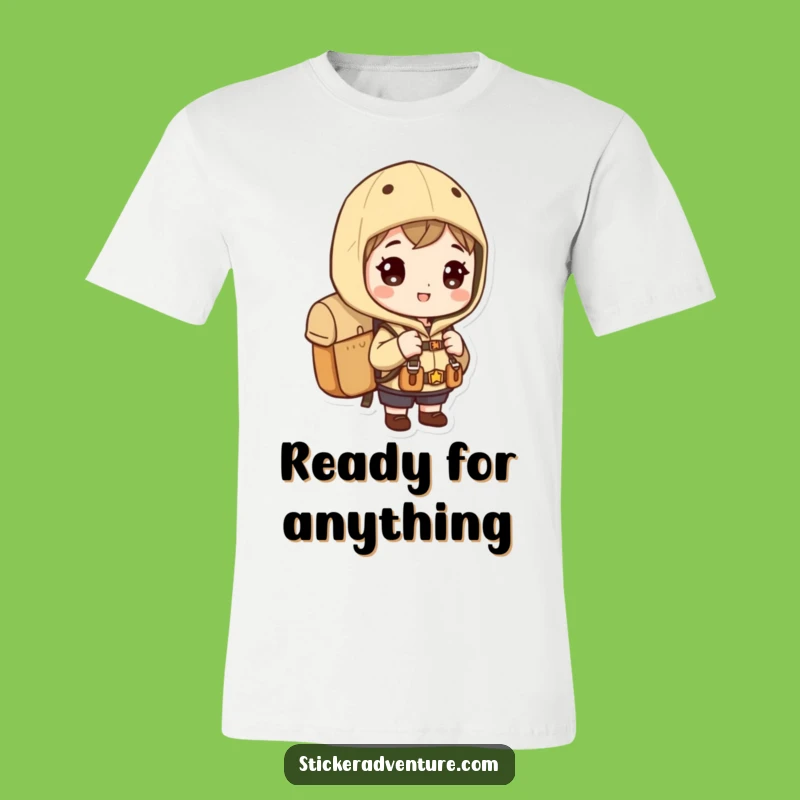 Funny Explorer Backpack T-Shirt - Comedic Travel & Adventure Tee