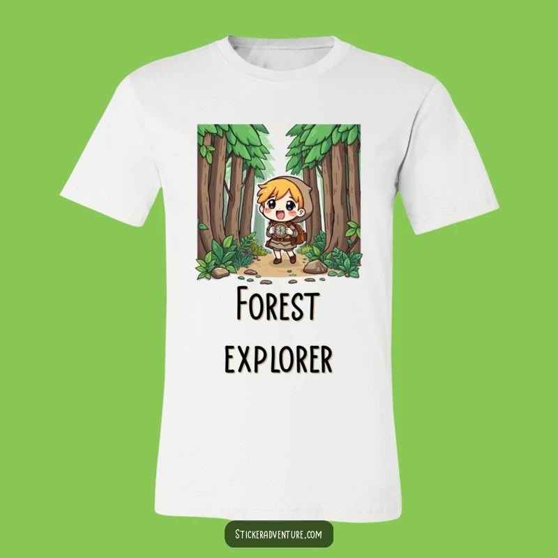 Funny Forest Explorer T-Shirt: Curious Navigator, Hilarious Gift!