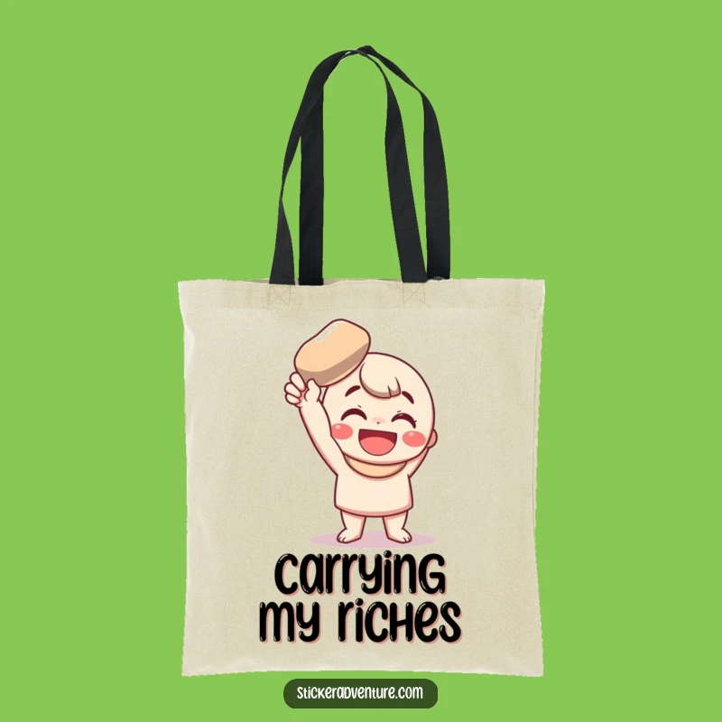 Funny Shiny Pebble Adventure Tote: Carry Your Finds in Style, An Awesome Funny Gift