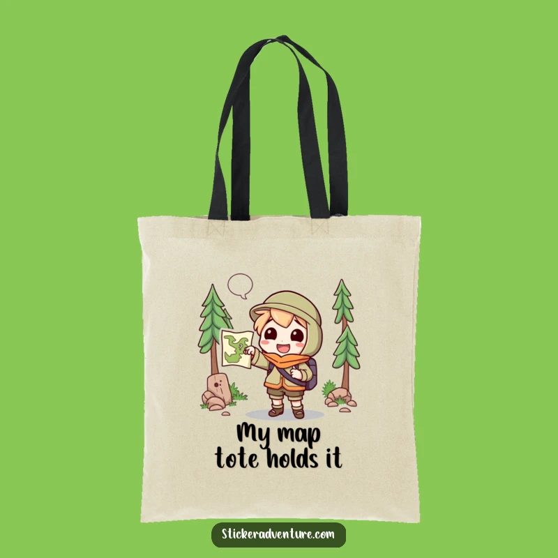Funny Explorer Character Tote Bag: Carry Your Journeys Funny Gift