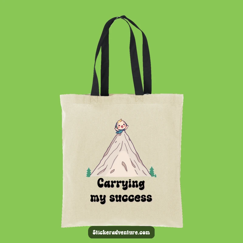 Funny Mountain Climber Tote Bag: Carry Your Victories in Style
