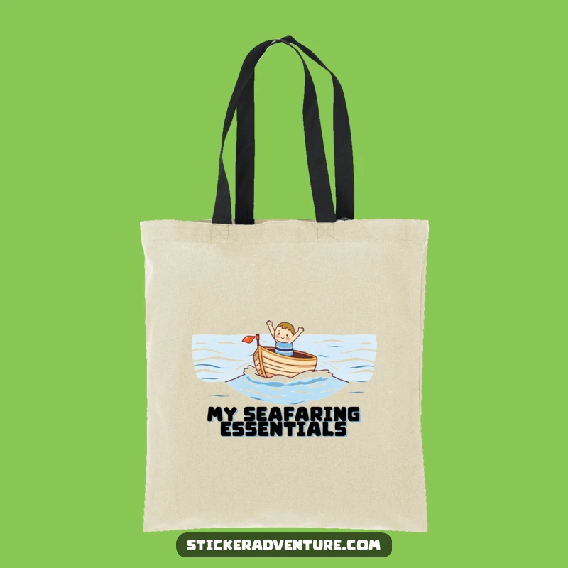 Funny Ocean Voyager Tote Bag: Carry Your Sea Day Smiles
