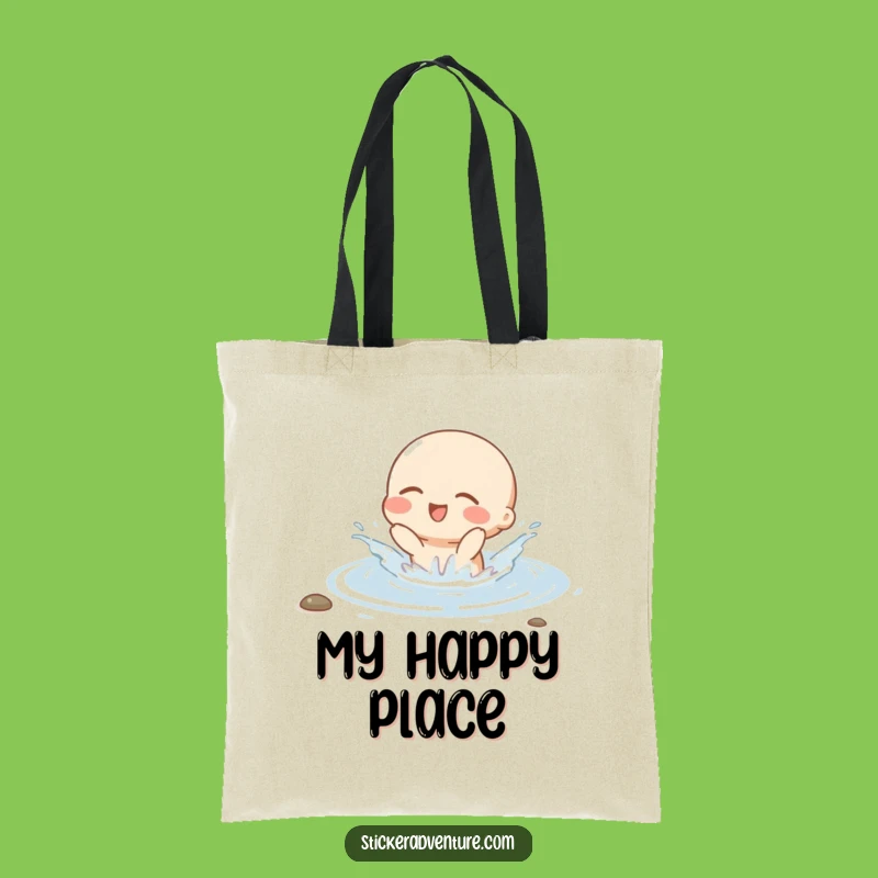 Funny Character Splashing Tote Bag - Chic & Playful Stream Accessory Gift